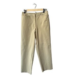 LL Bean flat front ankle length khaki pants 8P
